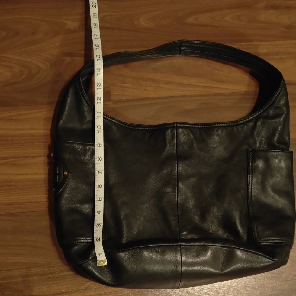 Tory Burch Dark Brown Leather Hobo Bag